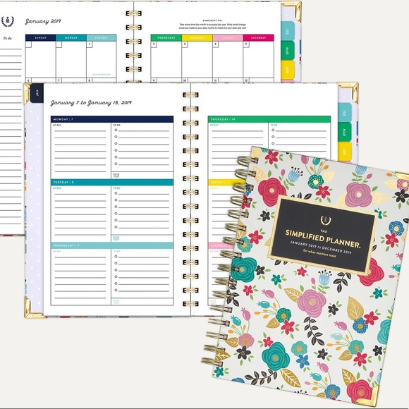 NWT 2019 Emily Ley Simplified Planner Method Boutique photograph about Simplified Planner referred to as NWT 2019 Emily Ley Simplified Planner Course of action Boutique